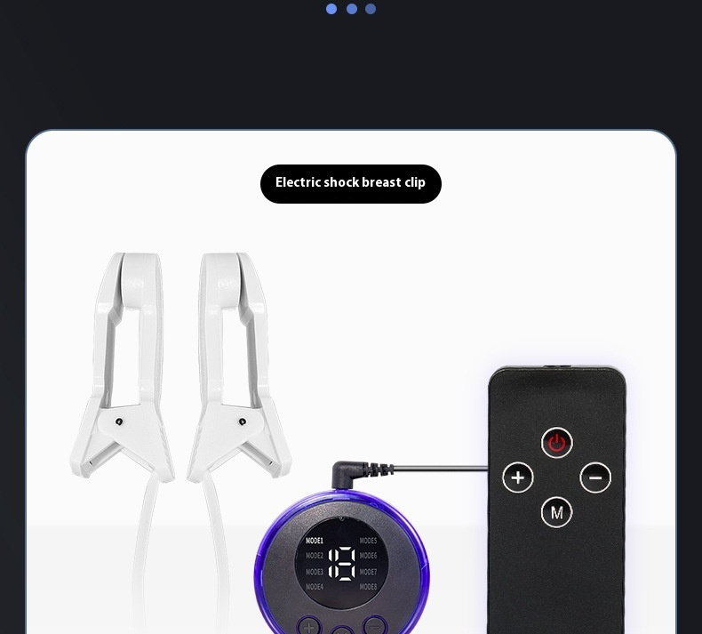 SM Elektrik Şoku Göğüs Klipsi Mastürbatörü Unisex Arka Bahçe Anal Fiş Elektrik Şoku Zıplayan Yumurta Yetişkin Ayar Seks Ürünleri_voghion.com
