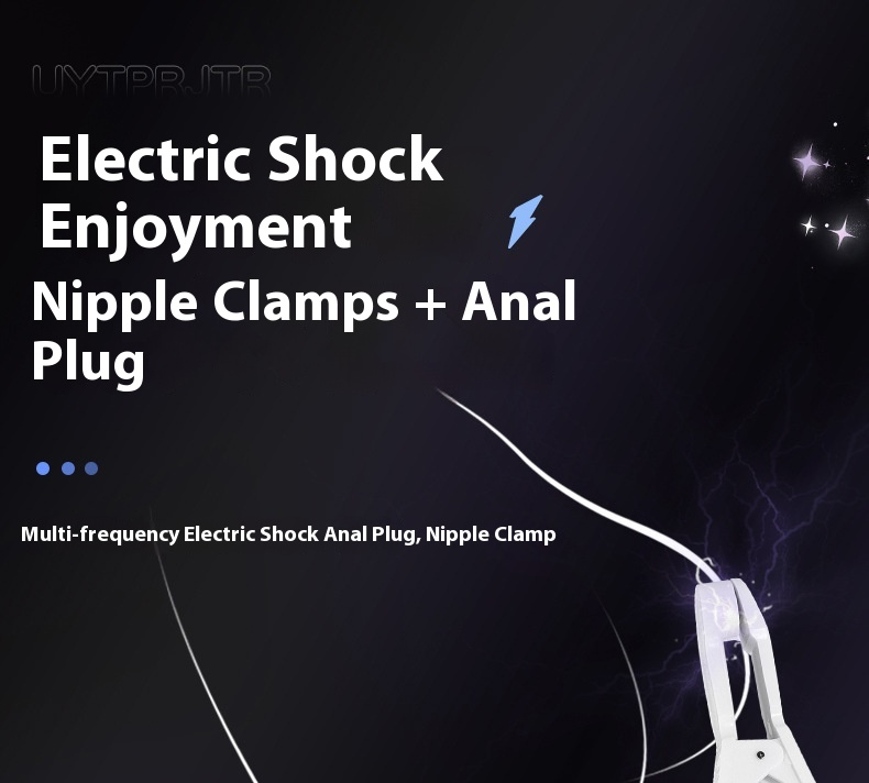 SM Elektrik Şoku Göğüs Klipsi Mastürbatörü Unisex Arka Bahçe Anal Fiş Elektrik Şoku Zıplayan Yumurta Yetişkin Ayar Seks Ürünleri_voghion.com