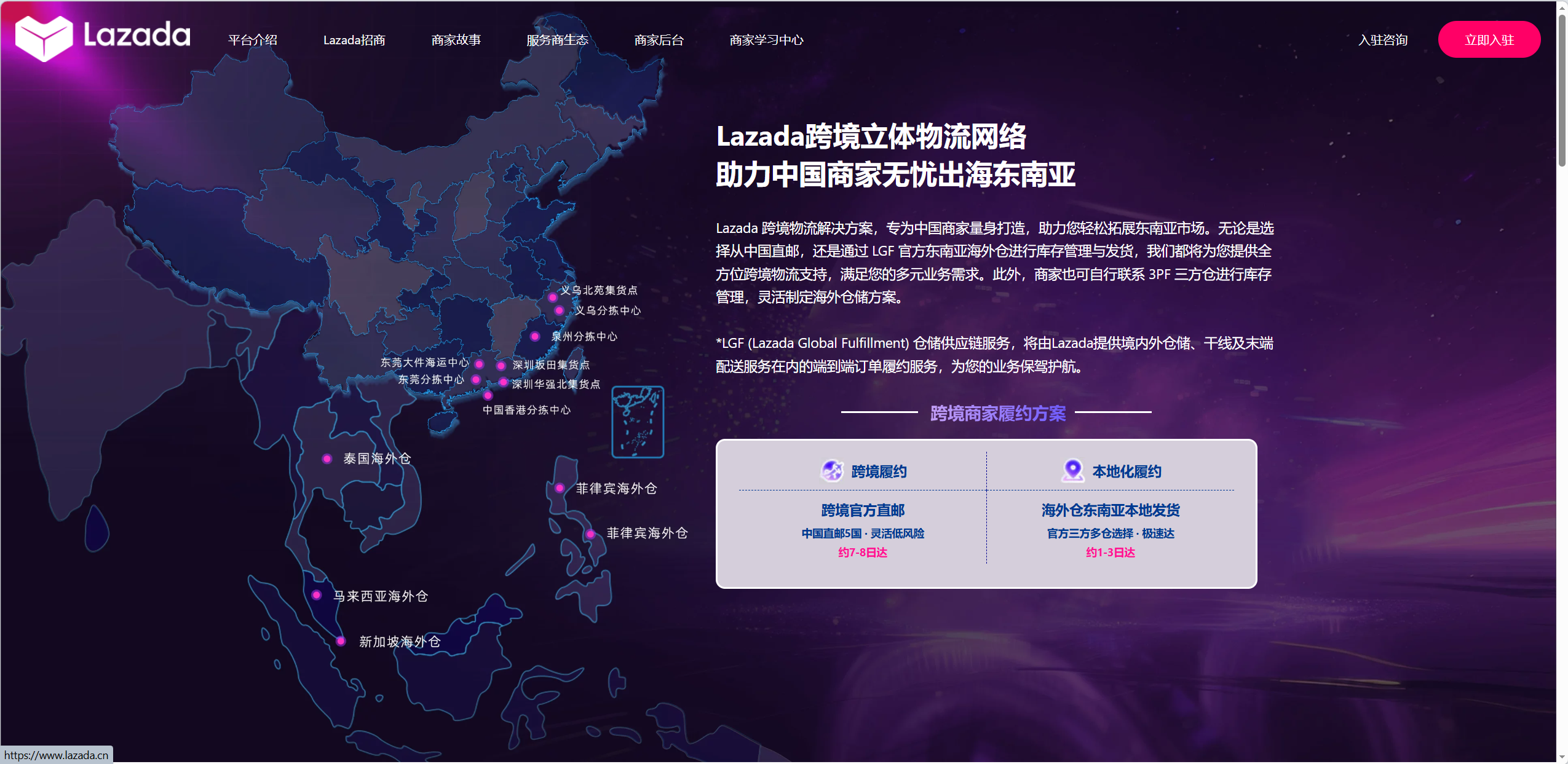 lazada泰国站物流模式