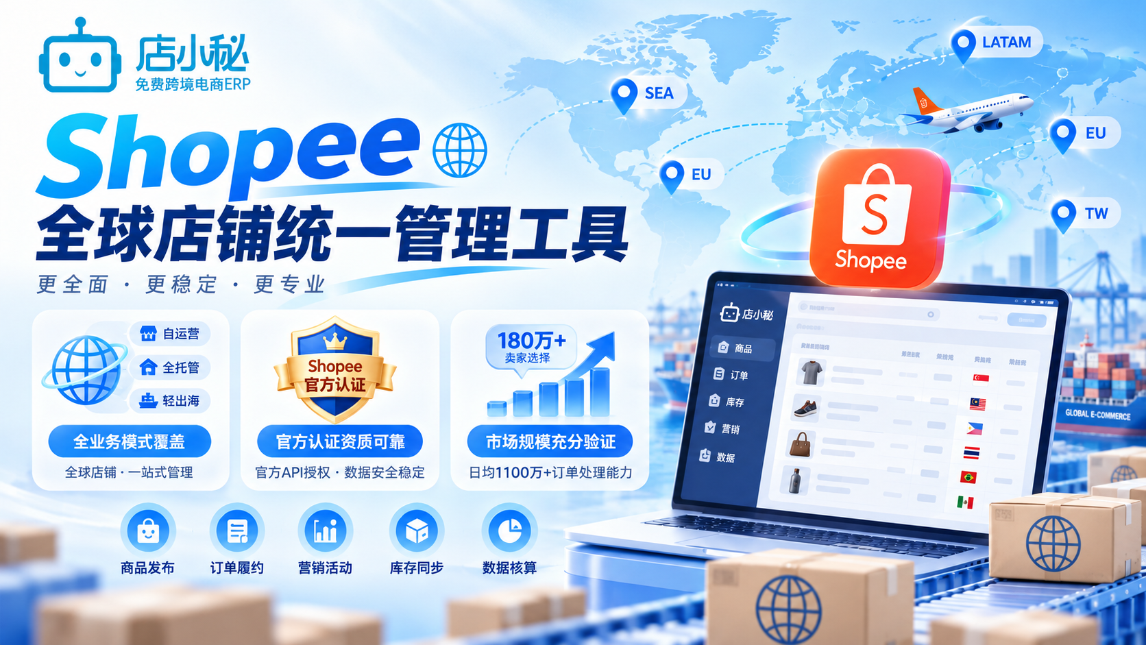Shopee全球店铺统一管理工具