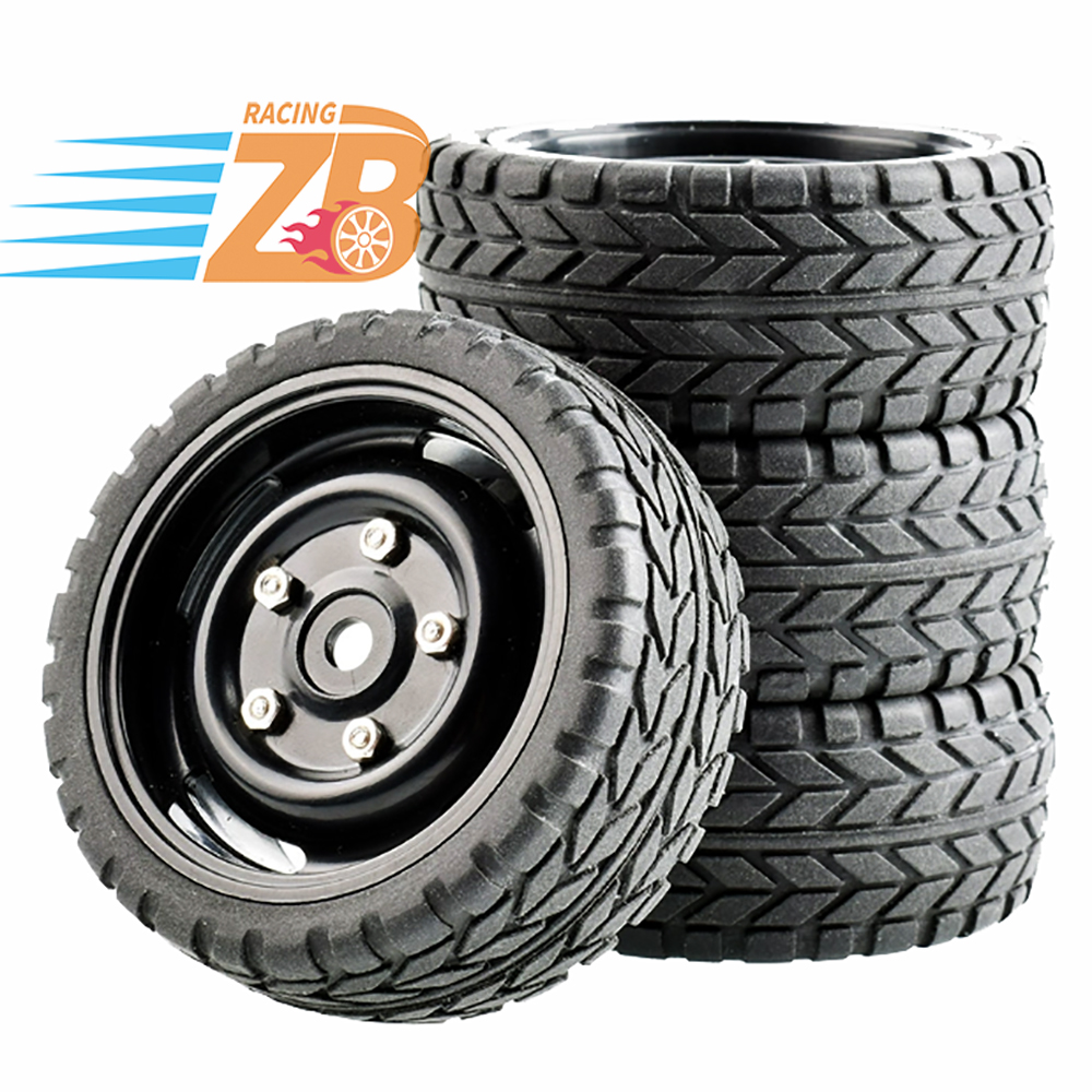 4 Pneus Durs RC Drift 1/10 - Plastique - 63mm Diamètre - Pour Traxxas, Tamiya, HSP, HPI, Kyosho