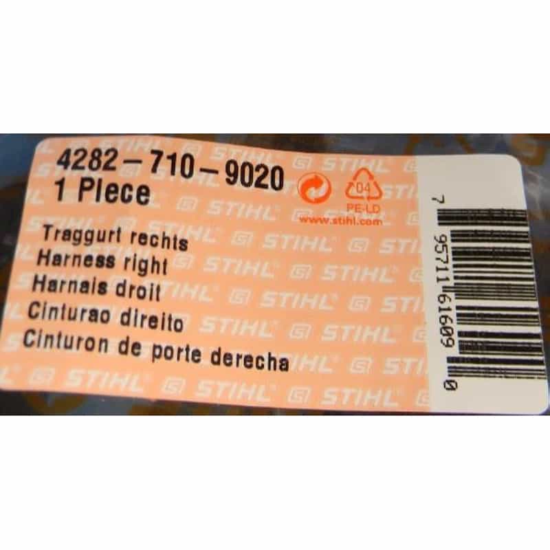 BR600 RIGHT SHOULDER HARNESS 4282-710-9020 STIHL BR500 BR700 7