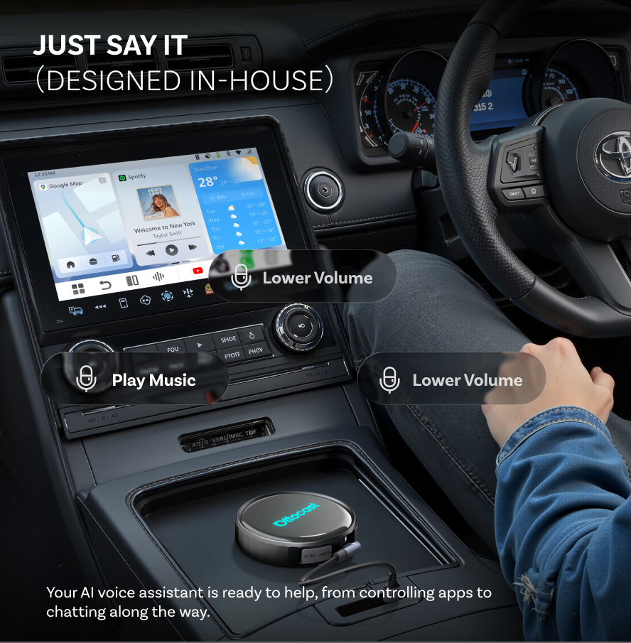 Ottocast P3 Pro CarPlay AI box 2K HDMI Adapter w/Netflix+YT *AI