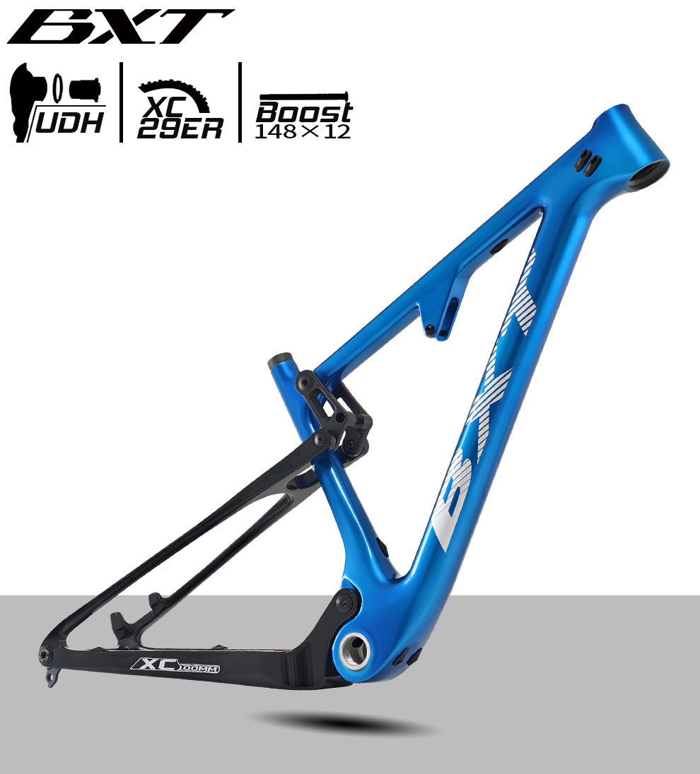 29er Full Carbon Suspension Mountain Bike Frame Boost 148x12mm MTB