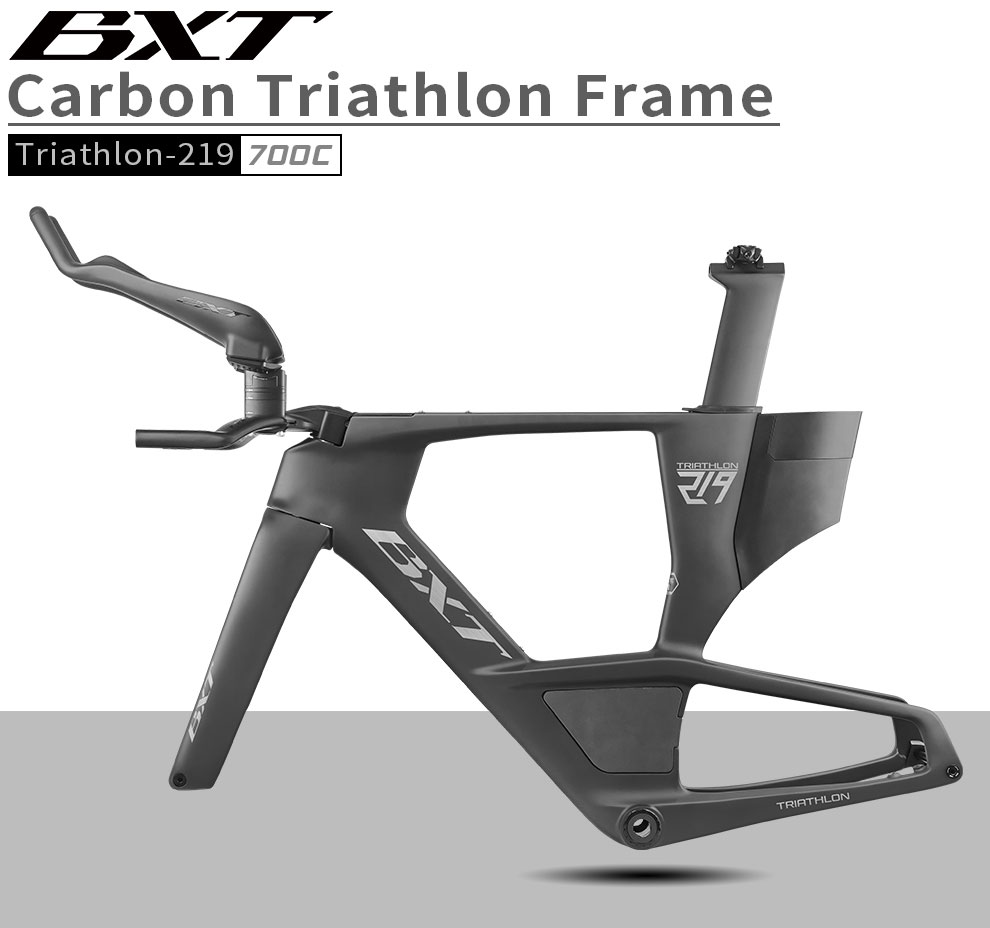 BXT New Carbon TT Triathlon Disc Brake Bike Framset Aero Time