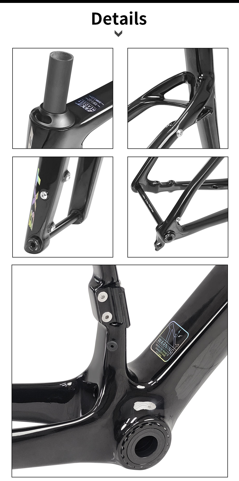 BXT Carbon Gravel Frame 700x50c Road Bike Cyclocorss UDH Disc