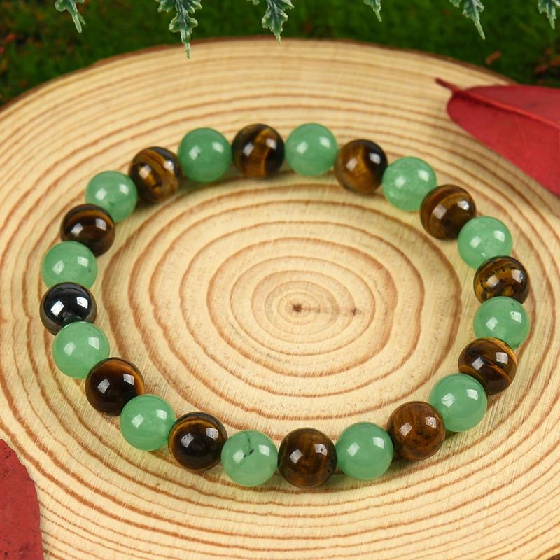 Obsidian mantra bead