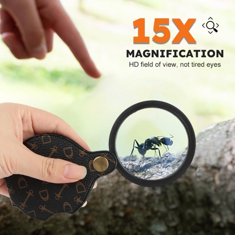 15X Foldable Pocket Magnifier