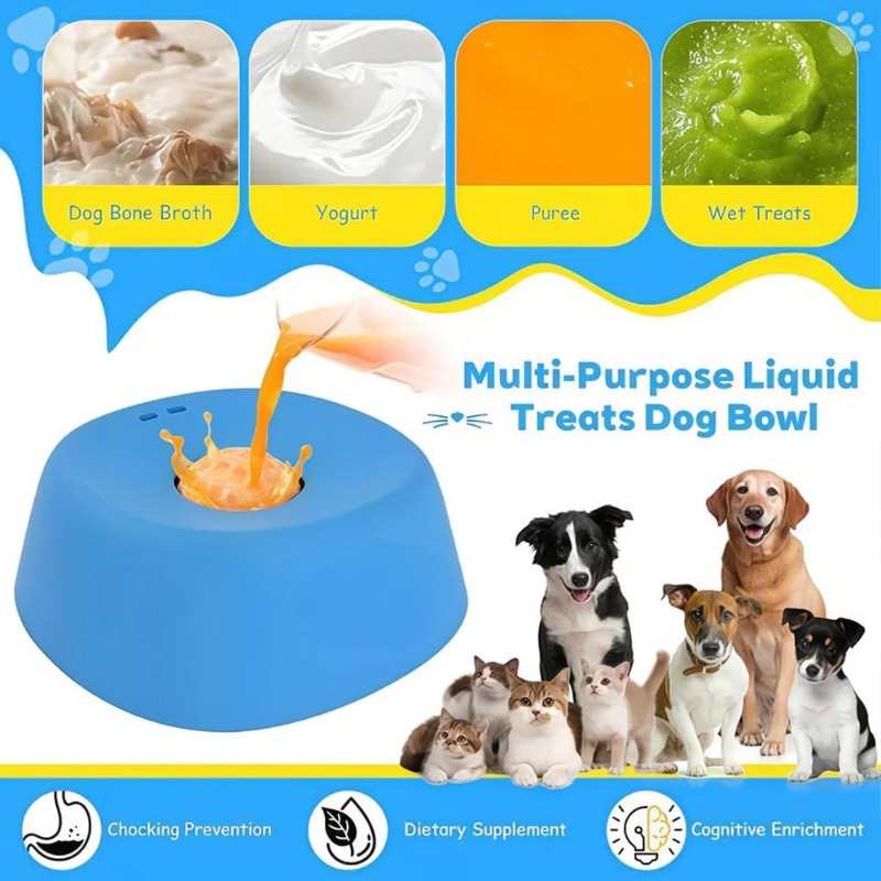 Liquid treats in bowl