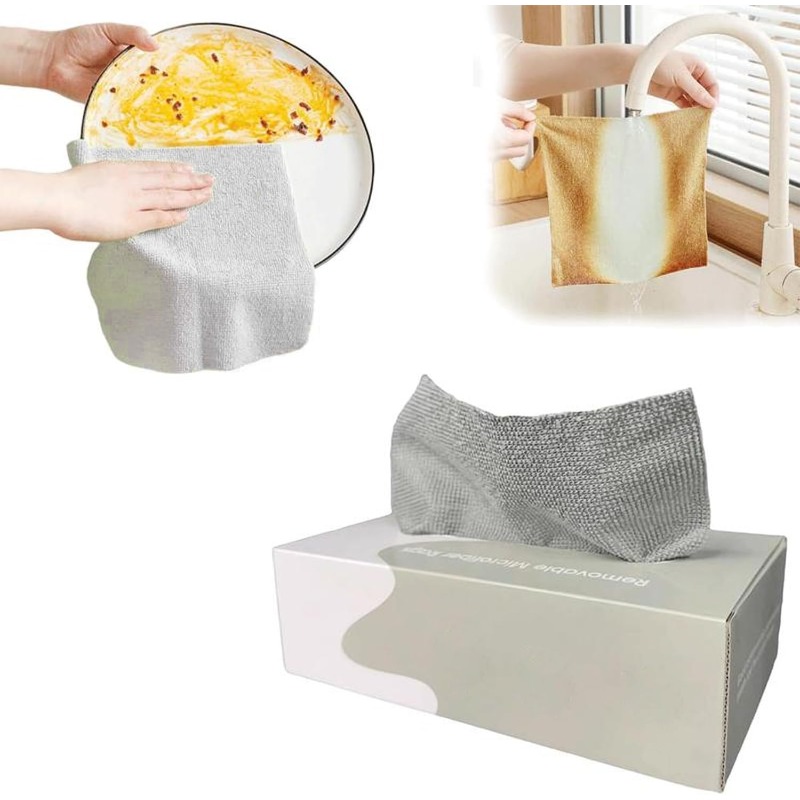 20 Count Microfiber Cloths in Dispenser Box