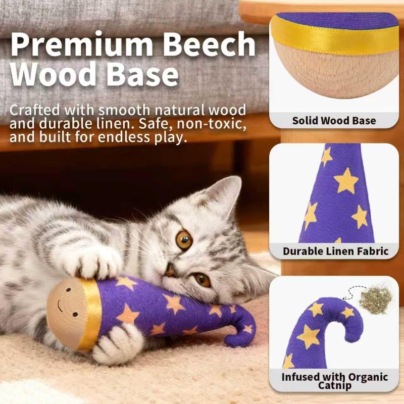Infused with Premium Organic Catnip