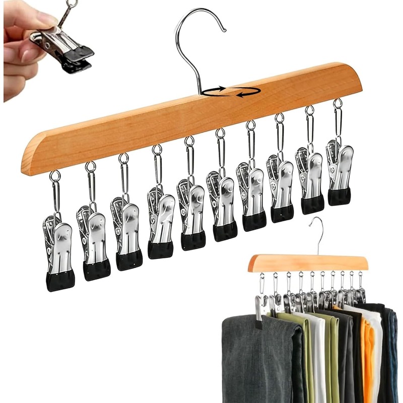 Organized closet hanger
