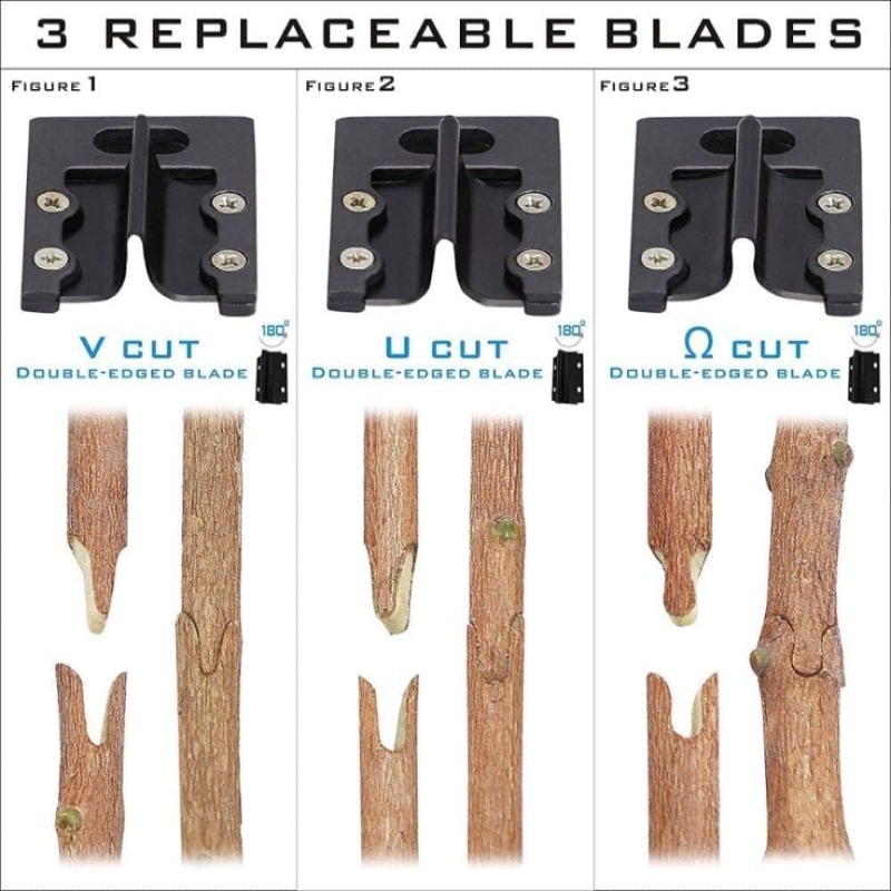 3 Replaceable Blade Options
