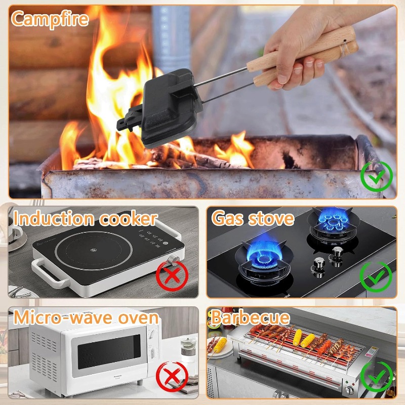 Comfortable & Heat-Resistant Handle