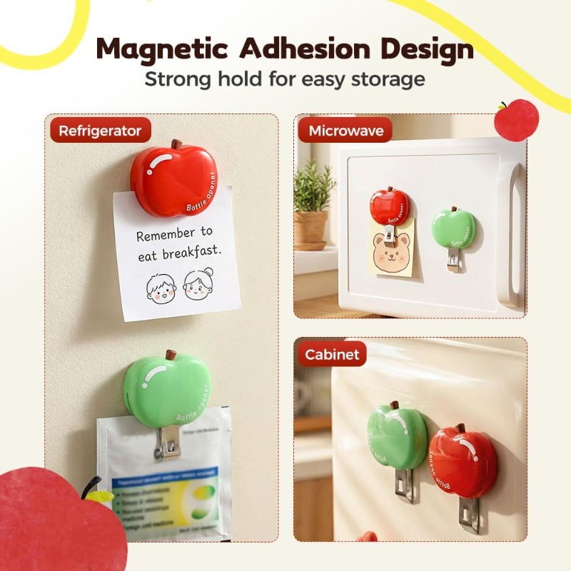 Built-in Magnet for Fridge Storage