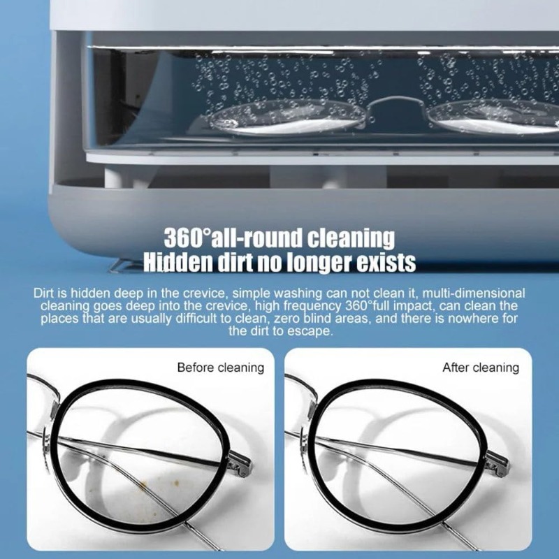 360° Deep Ultrasonic Cleaning