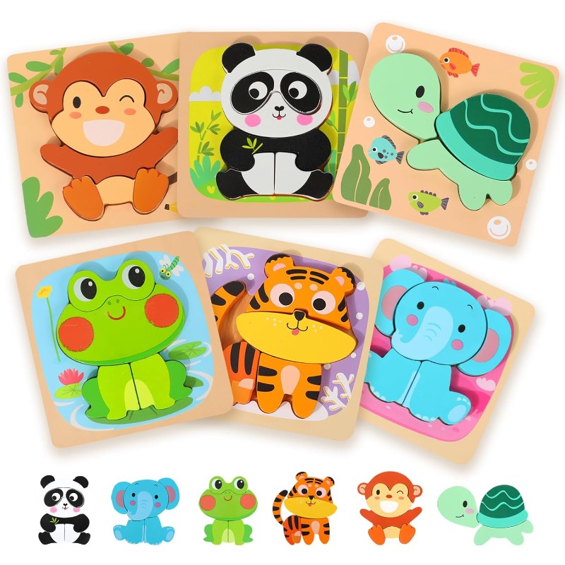6 Cute Animal Puzzles