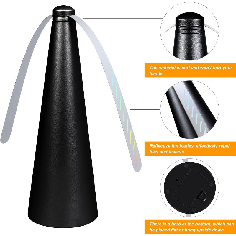 Fan blades with holographic reflective patterns