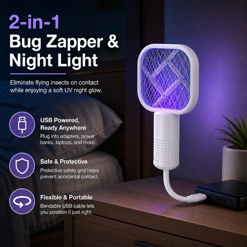 2-in-1 Mosquito Zapper and Night Light