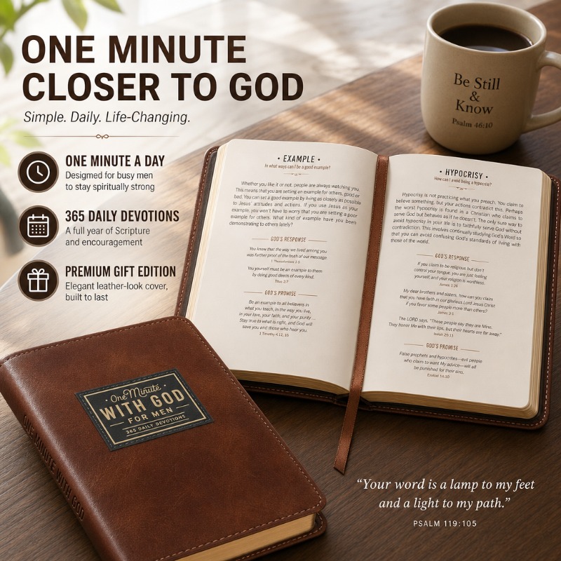 One Minute With God For Men Book Cover