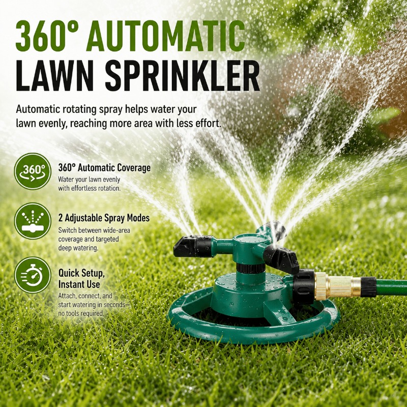 Automated 360 Watering Sprinkler
