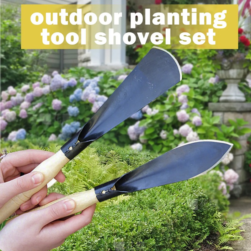 Pointed and Flat Shovels