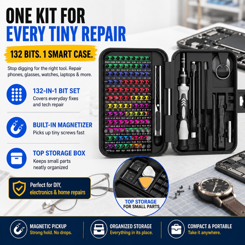132-in-1 Precision Screwdriver Set