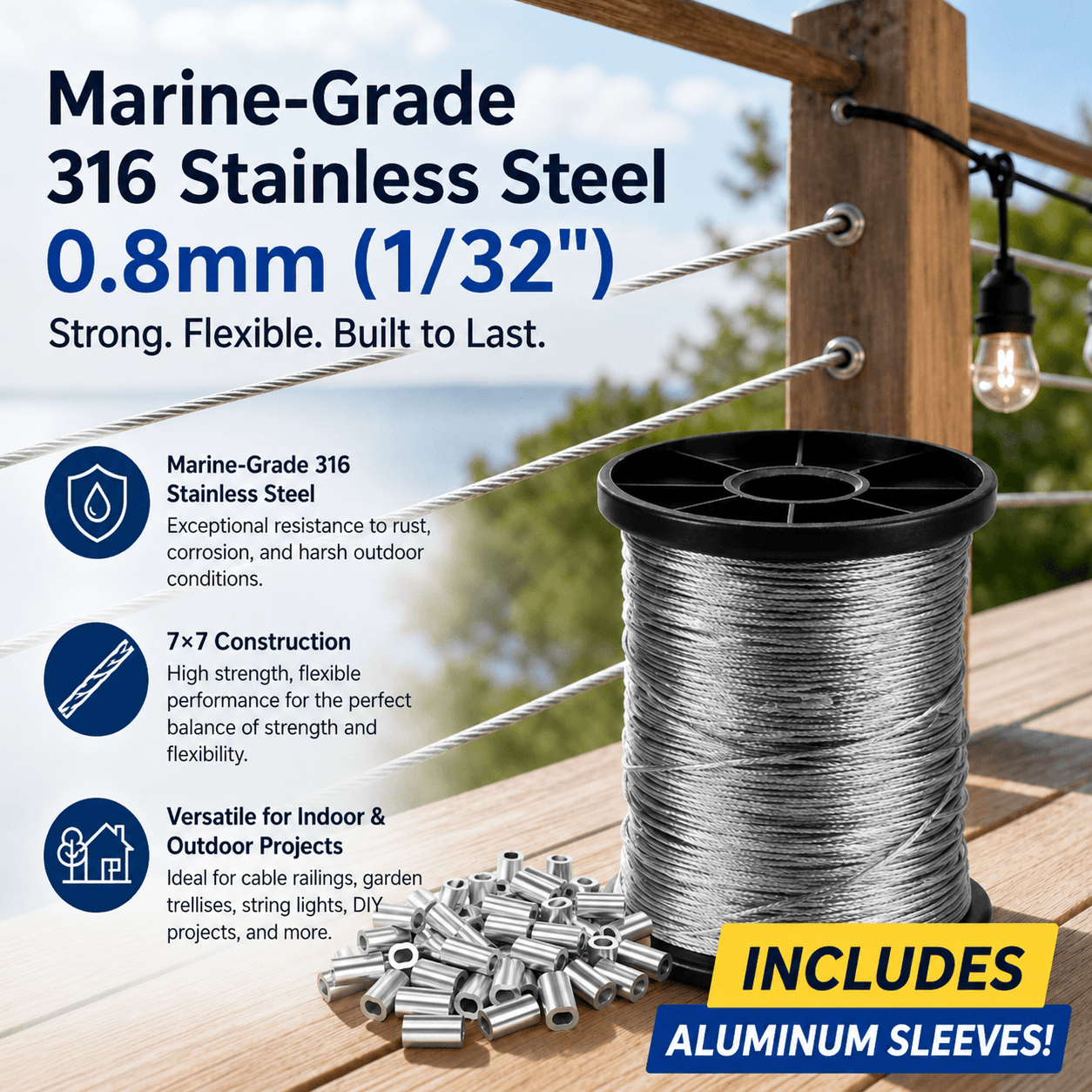 Stainless Steel Wire Rope Spool