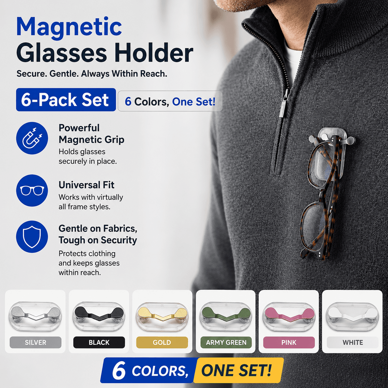 Magnetic Eyewear Holder Hero Image