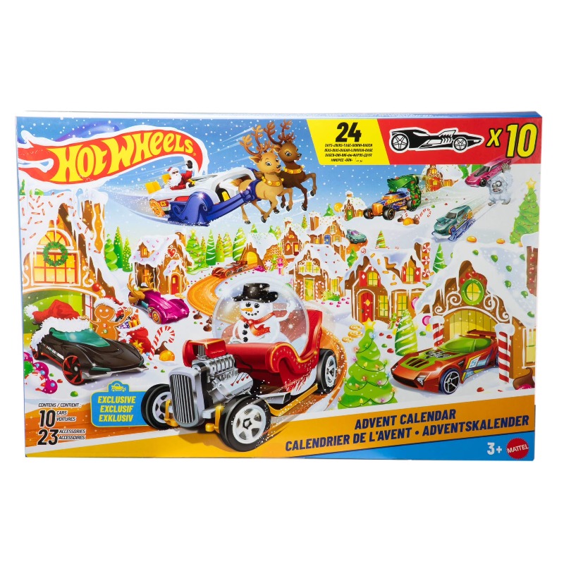 Christmas countdown calendar filled with daily toy surprises