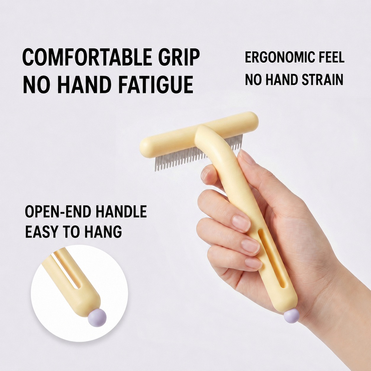 Comfortable Grip & Space-Saving Design