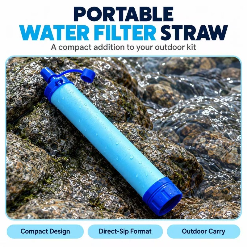 Compact outdoor water filter design