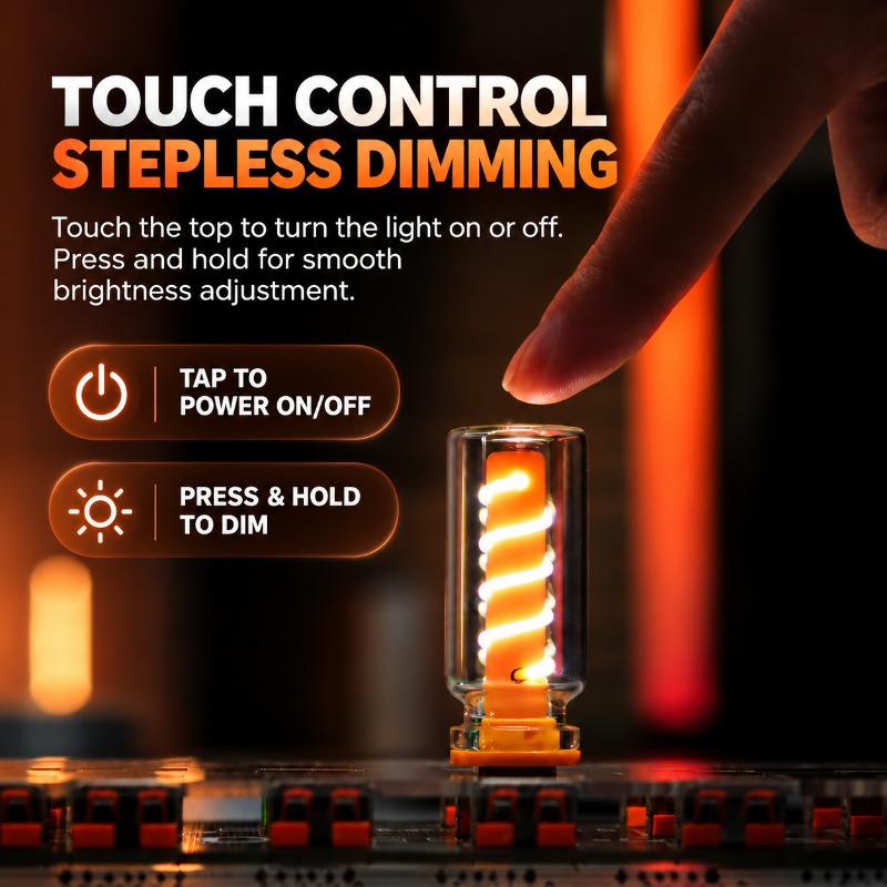 Touch control and brightness adjustment on the USB ambient light