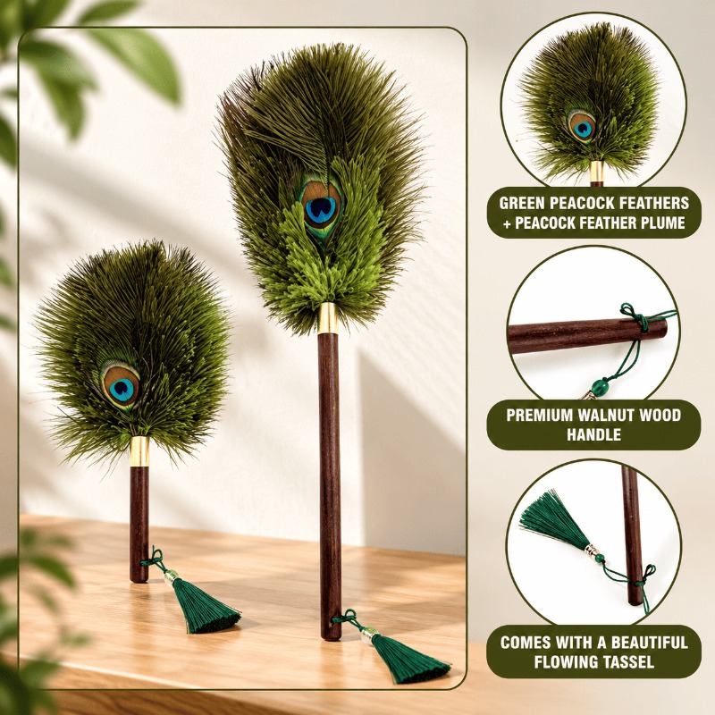 Small and large feather dusters