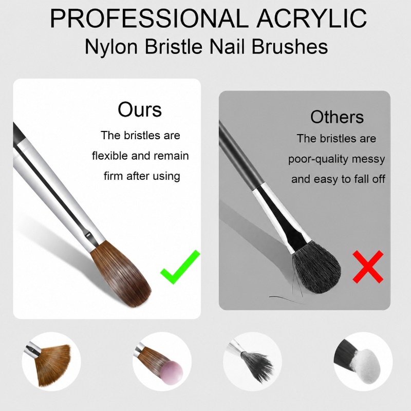 Acrylic nail brush product display