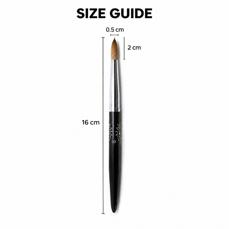Comparison of nail brush head sizes