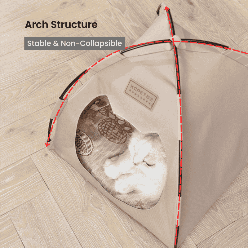 Dome-shaped with four-corner support, stable and non-collapsible
