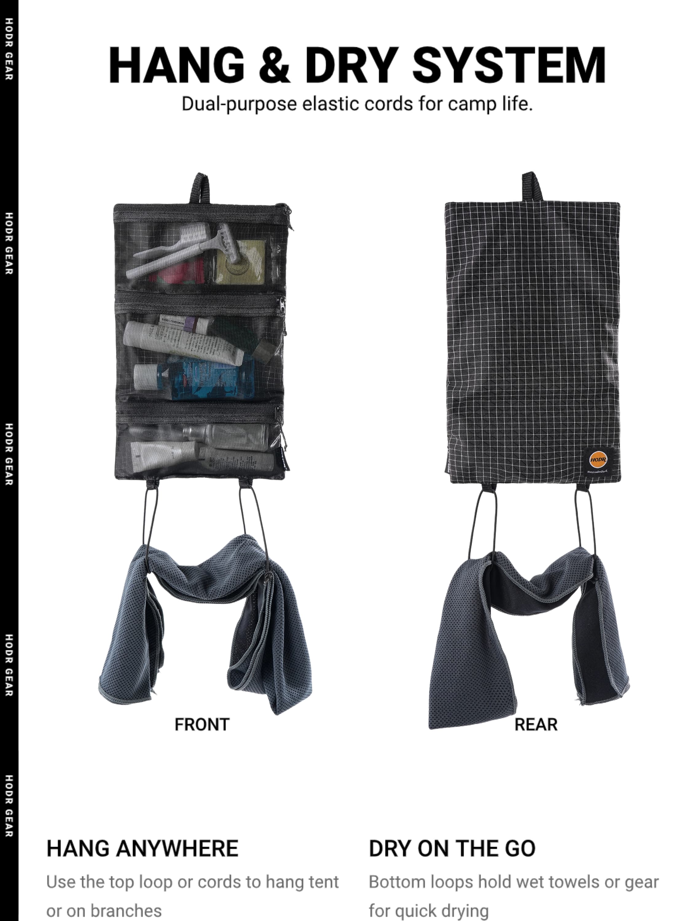 YKK zipper pulls and weather resistant track detail