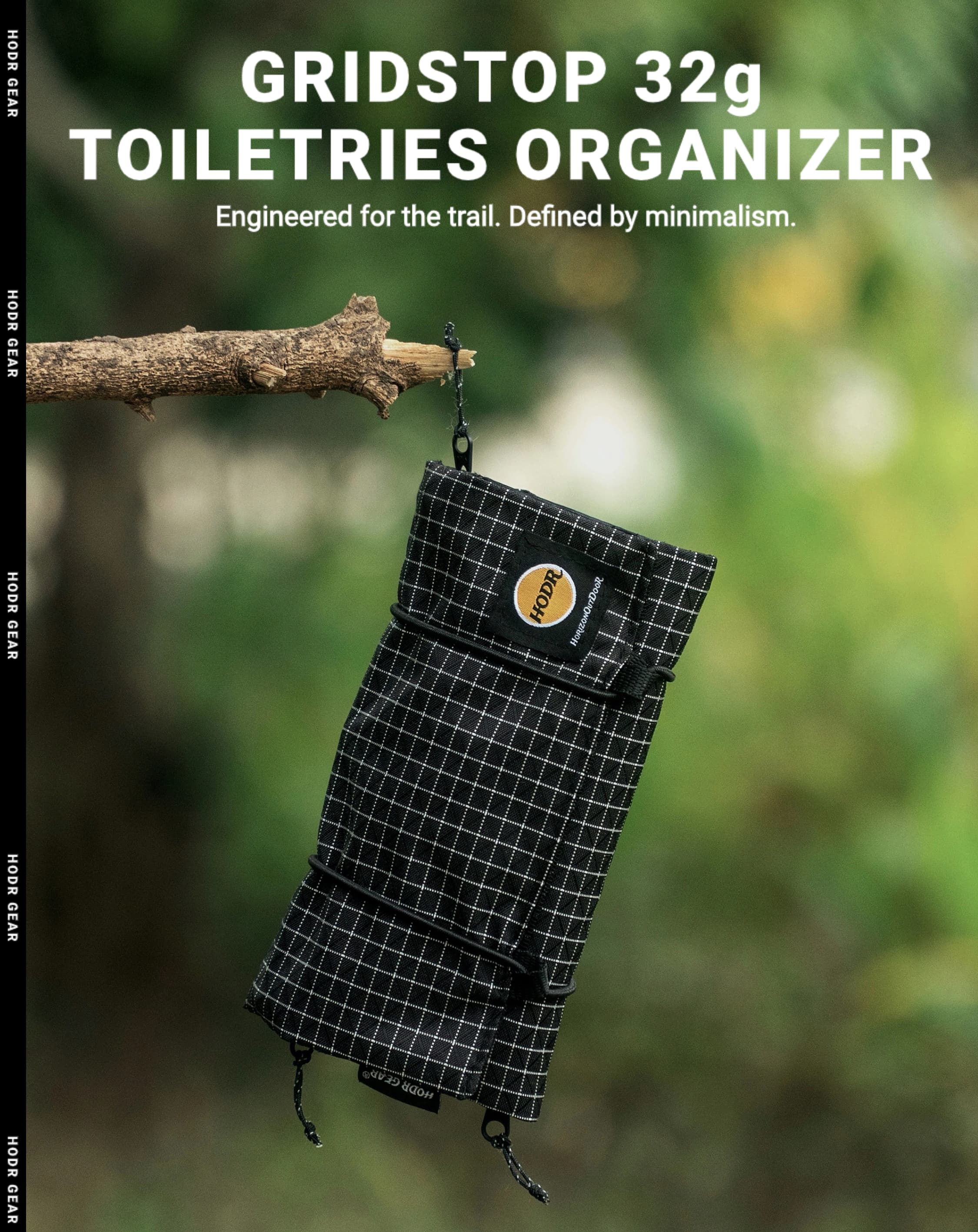 HODR Gridstop UHMWPE tactical tri-fold pouch closed profile