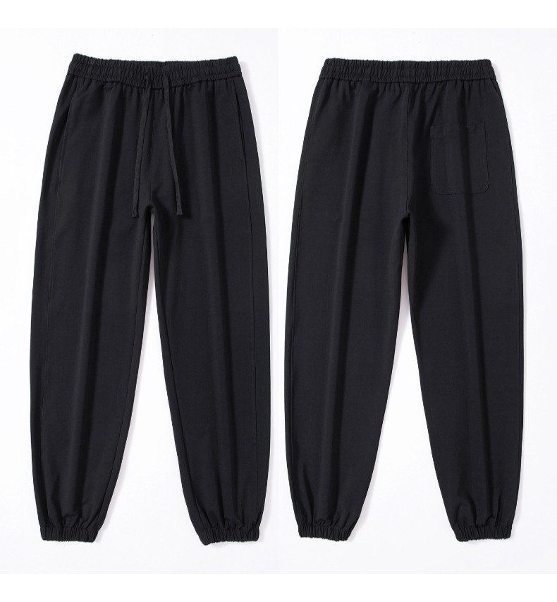 Extra große Herren-Freizeithose, festliche rote Jogginghose für das chinesische Neujahr, sportliche Herrenhose mit Kordelzug und elastischem Bund in Unifarben_voghion.com