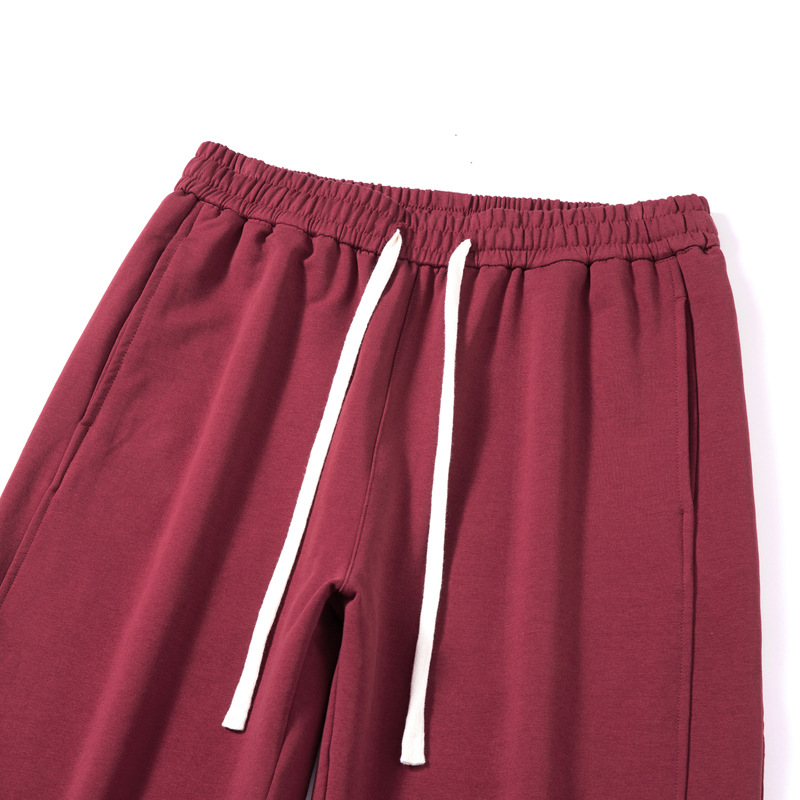 Herren Jogginghose Große Größen Elastischer Bund Rote Hose_voghion.com