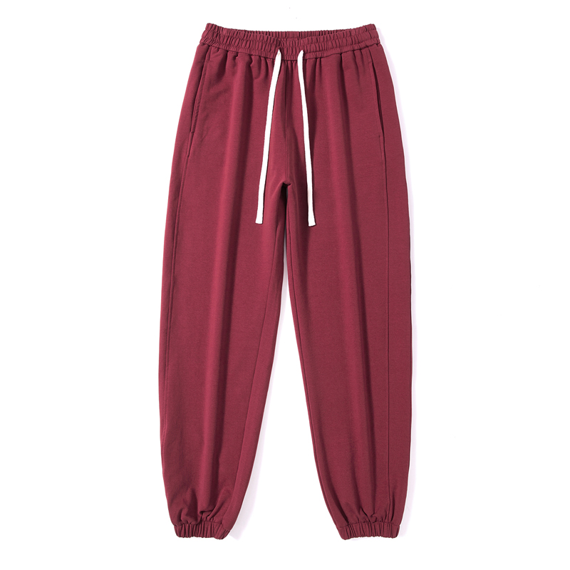 Herren Jogginghose Große Größen Elastischer Bund Rote Hose_voghion.com