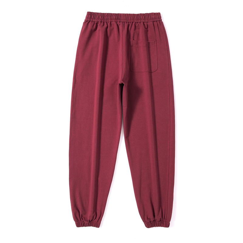 Herren Jogginghose Große Größen Elastischer Bund Rote Hose_voghion.com