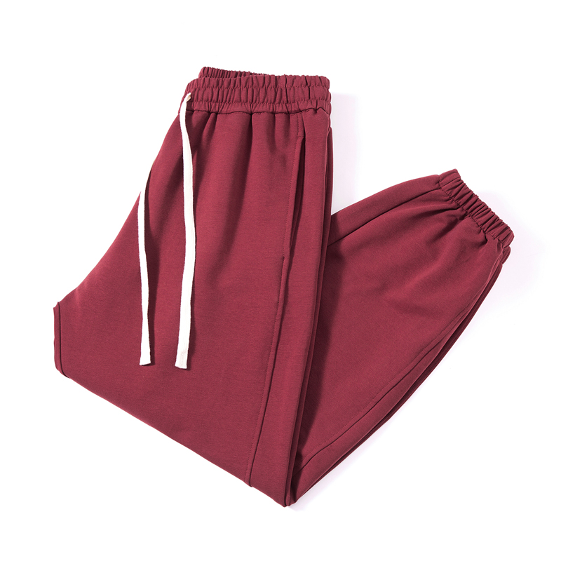 Herren Jogginghose Große Größen Elastischer Bund Rote Hose_voghion.com