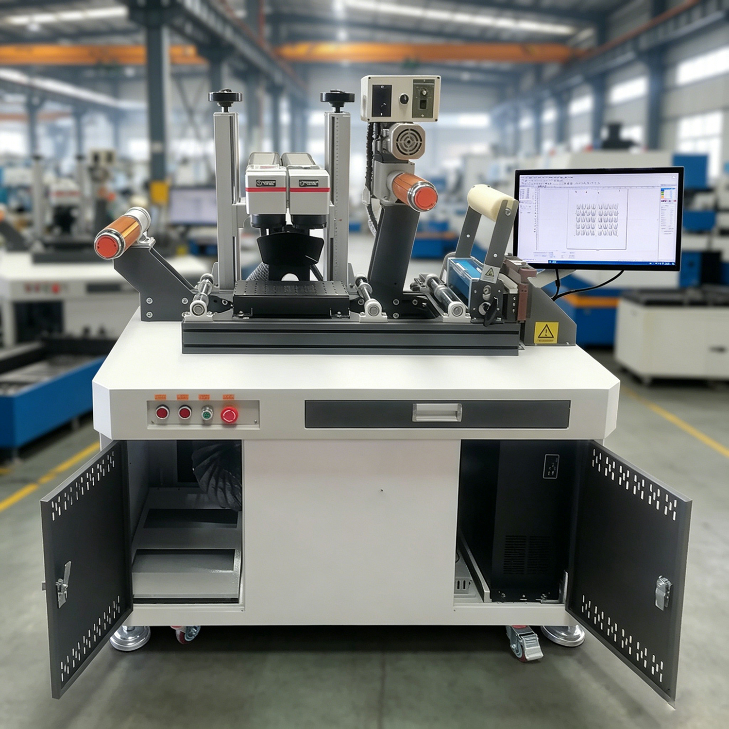 Eyelash cutting laser machine - main unit full view
