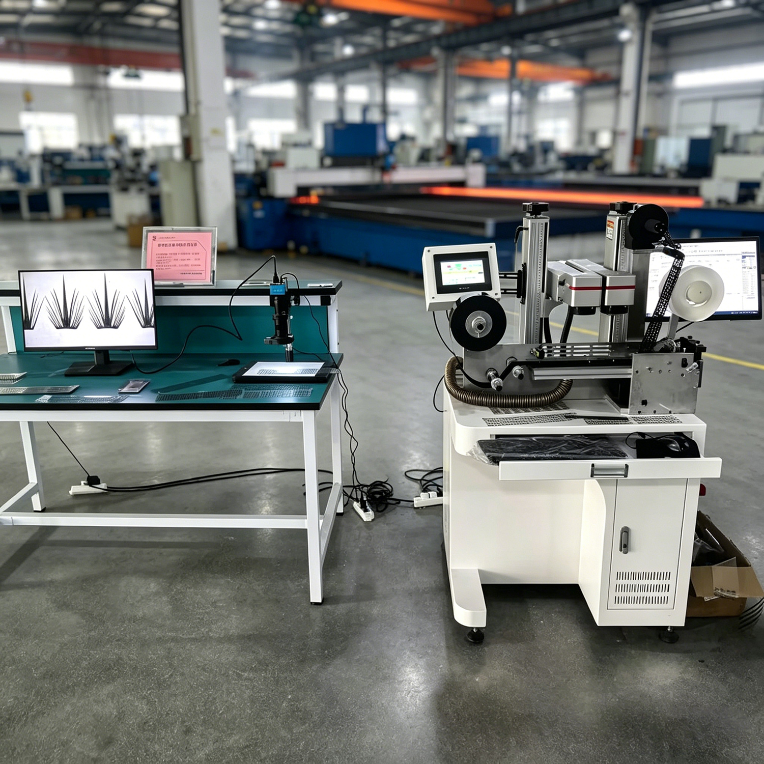 UV and fiber laser module integration