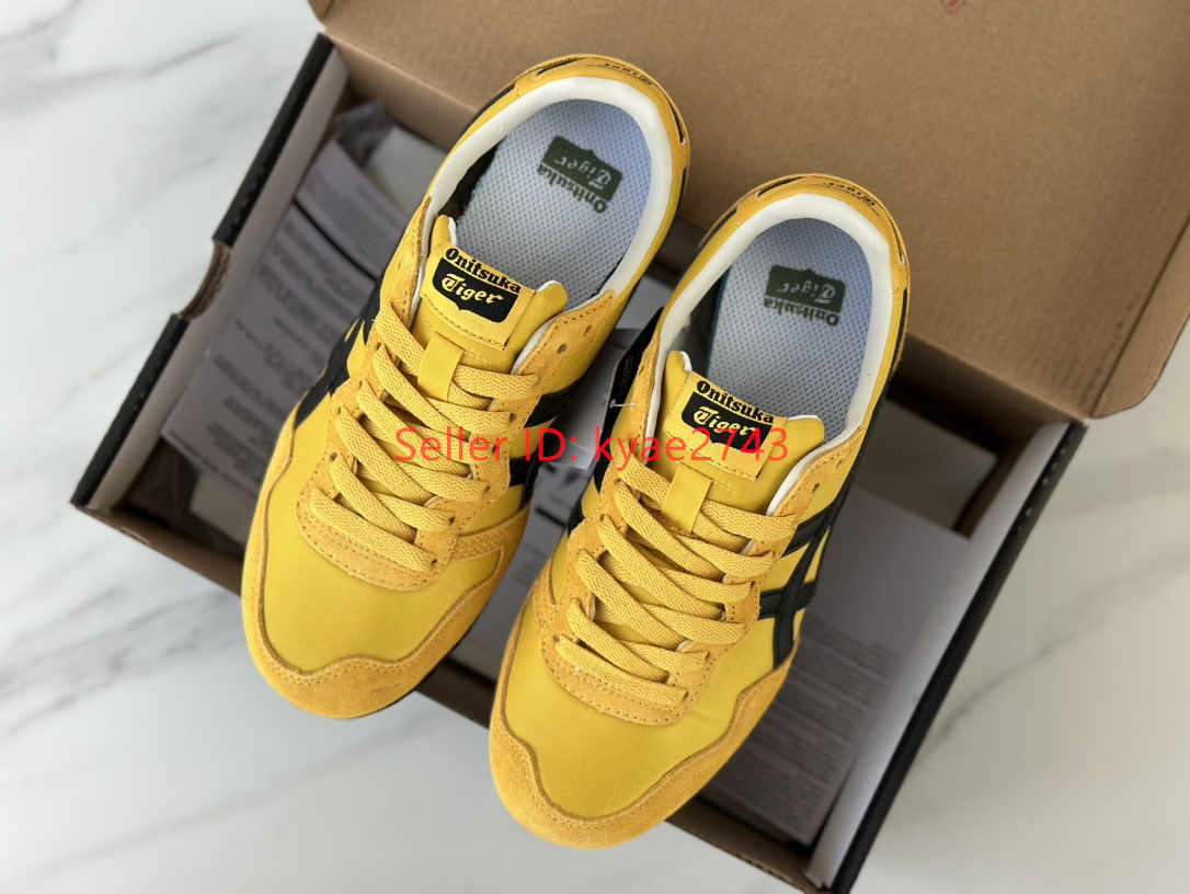 Retro Onitsuka Tiger SERRANO Mens Womens Sneakers Yellow/Black