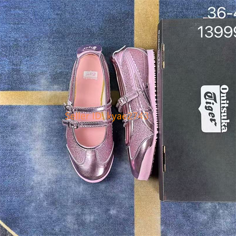 Vintage ONITSUKA TIGER MEXICO 66 TGRS BALLERINA Silver/Pink