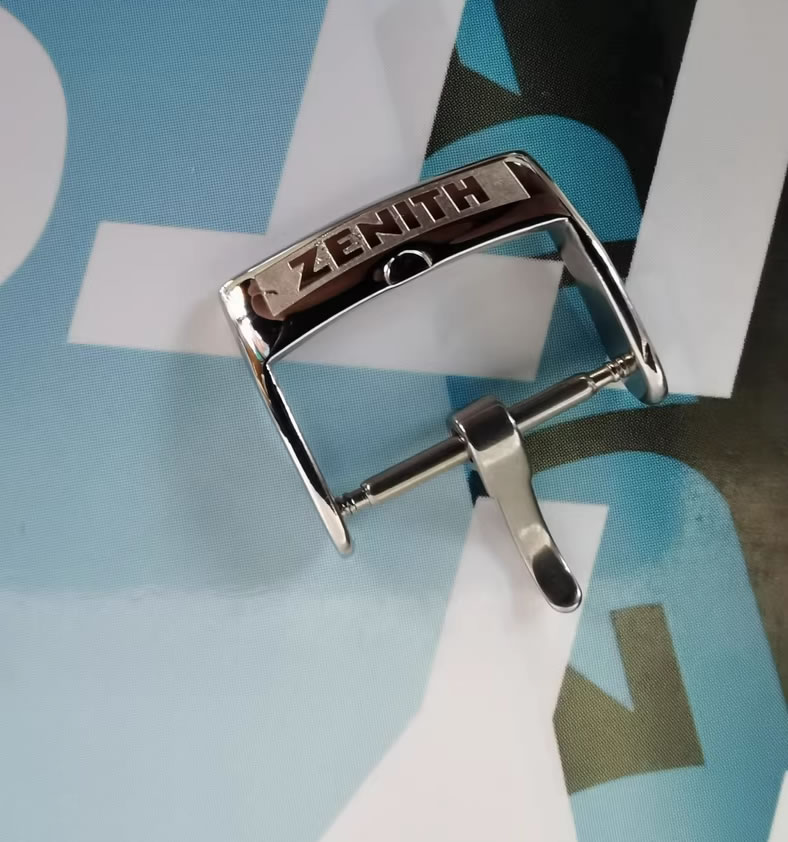 ZENITH pin buckle steel polished 16MM 18MM Brand New | eBay