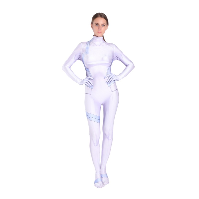 Ichigo Pilot Suit Cosplay Bodysuit Lycra Spandex Zentai Costume For Women And Kids_voghion.com